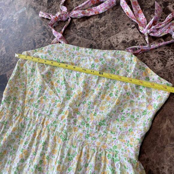 LOST & WANDER MAXI DRESS FLORAL RUFFLES TIERED SZ M BOHO COTTAGECORE - Picture 6 of 16